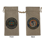 Airstream Club International Logo Burlap Gift Bag - Large - Double-Sided