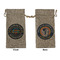 Airstream Club International Logo Large Burlap Gift Bags - Front & Back