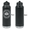 Airstream Club International Logo Laser Engraved Water Bottles - Front Engraving - Front & Back View