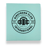 Airstream Club International Logo Leather Binder - 1" - Teal