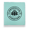 Airstream Club International Logo Leather Binders - 1" - Teal - Front View