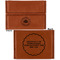 Airstream Club International Logo Leather Business Card Holder - Front Back