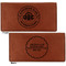 Airstream Club International Logo Leather Checkbook Holder Front and Back