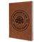 Airstream Club International Logo Leather Sketchbook - Large - Double Sided - Angled View