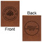 Airstream Club International Logo Leatherette Journals - Large - Double Sided - Front & Back View