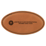 Airstream Club International Logo Leatherette Oval Name Badge with Magnet