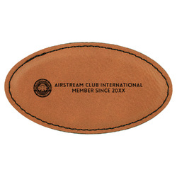 Airstream Club International Logo Leatherette Oval Name Badge with Magnet