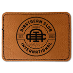 Airstream Club International Logo Faux Leather Iron On Patch - Rectangle