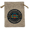 Airstream Club International Logo Medium Burlap Gift Bag - Front