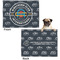 Airstream Club International Logo Microfleece Dog Blanket - Regular - Front & Back