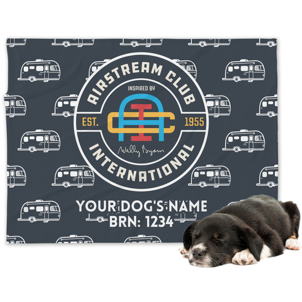 Custom Airstream Club International Logo Dog Blanket