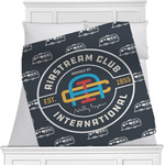 Airstream Club International Logo Minky Blanket - 40" x 30" - Double-Sided