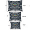 Airstream Club International Logo Outdoor Dog Beds - SIZE CHART