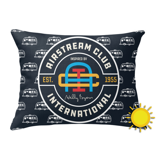 Custom Airstream Club International Logo Outdoor Throw Pillow - Rectangular