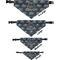 Airstream Club International Logo Pet Bandana Sizes