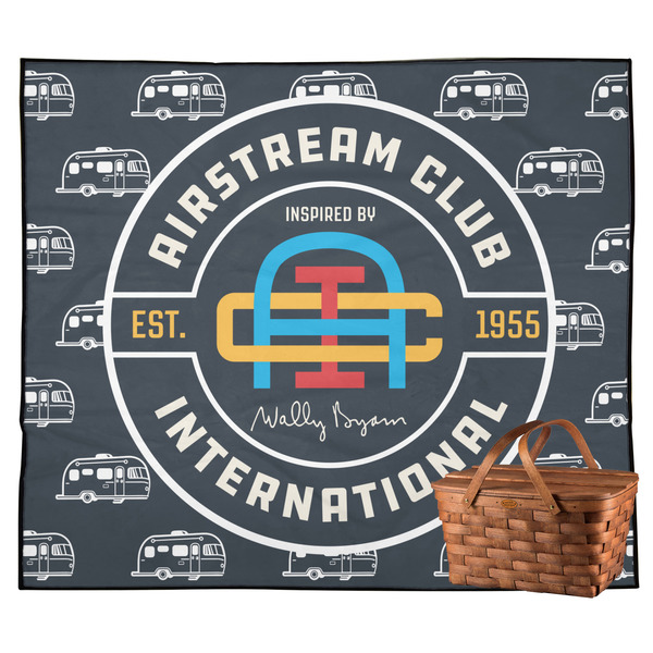 Custom Airstream Club International Logo Outdoor Picnic Blanket