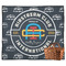 Airstream Club International Logo Picnic Blanket - Flat - With Basket