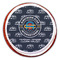 Airstream Club International Logo Printed Icing Circle - Large - On Cookie