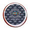 Airstream Club International Logo Printed Icing Circle - Medium - On Cookie