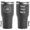 Airstream Club International Logo RTIC Tumbler - Black - Double Sided - Front and Back