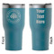 Airstream Club International Logo RTIC Tumbler - Dark Teal - Double Sided - Front & Back