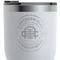 Airstream Club International Logo RTIC Tumbler - White - Close Up