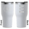 Airstream Club International Logo RTIC Tumbler - White - Double Sided - Front and Back