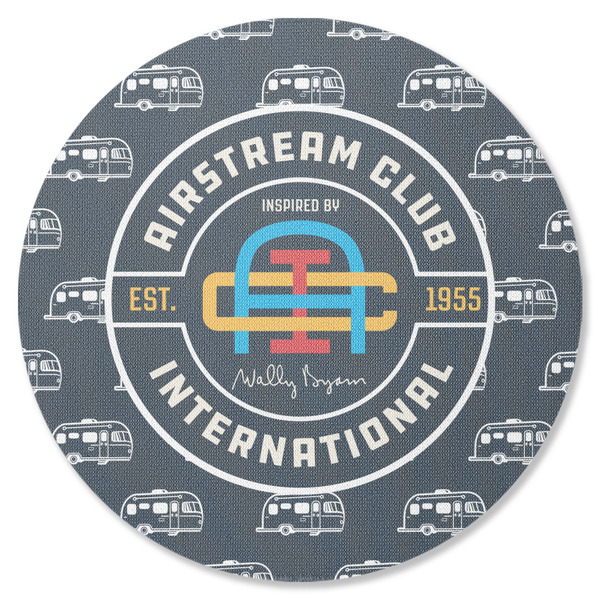 Custom Airstream Club International Logo Round Rubber Backed Coaster - Single