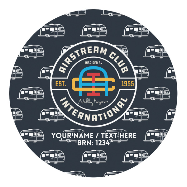 Custom Airstream Club International Logo Round Decal