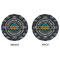 Airstream Club International Logo Round Linen Placemats - APPROVAL (double sided)