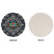 Airstream Club International Logo Round Linen Placemats - APPROVAL (single sided)