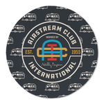 Airstream Club International Logo Round Linen Placemat - Single-Sided - Single