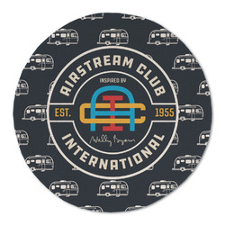 Airstream Club International Logo Round Linen Placemat