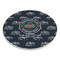 Airstream Club International Logo Round Stone Trivet - Angle View