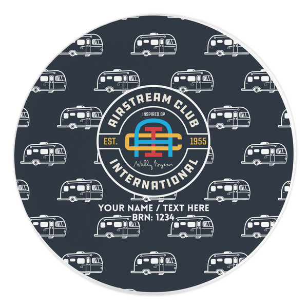 Custom Airstream Club International Logo Round Stone Trivet