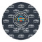 Airstream Club International Logo Round Stone Trivet - Front View