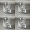 Airstream Club International Logo Set of Four Personalized Stemless Wineglasses (Approval)