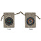 Airstream Club International Logo Small Burlap Gift Bag - Front and Back