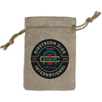 Airstream Club International Logo Burlap Gift Bag - Small - Single-Sided