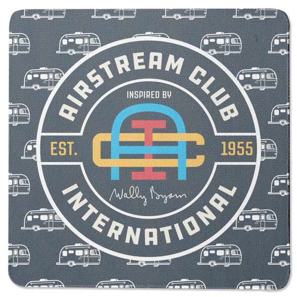 Custom Airstream Club International Logo Square Rubber Backed Coaster - Single