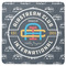 Airstream Club International Logo Square Coaster Rubber Back - Single