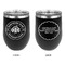 Airstream Club International Logo Stainless Wine Tumblers - Black - Double Sided - Approval