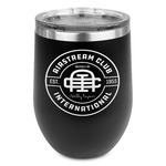 Airstream Club International Logo Stemless Stainless Steel Wine Tumbler - Black - Double-Sided