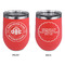 Airstream Club International Logo Stainless Wine Tumblers - Coral - Double Sided - Approval