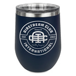 Airstream Club International Logo Stemless Stainless Steel Wine Tumbler - Navy - Single-Sided