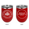 Airstream Club International Logo Stainless Wine Tumblers - Red - Double Sided - Approval