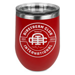 Airstream Club International Logo Stemless Stainless Steel Wine Tumbler - Red - Double-Sided