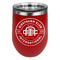 Airstream Club International Logo Stainless Wine Tumblers - Red - Double Sided - Front