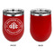 Airstream Club International Logo Stainless Wine Tumblers - Red - Single Sided - Approval