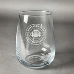 Airstream Club International Logo Stemless Wine Glass - Laser Engraved- Single